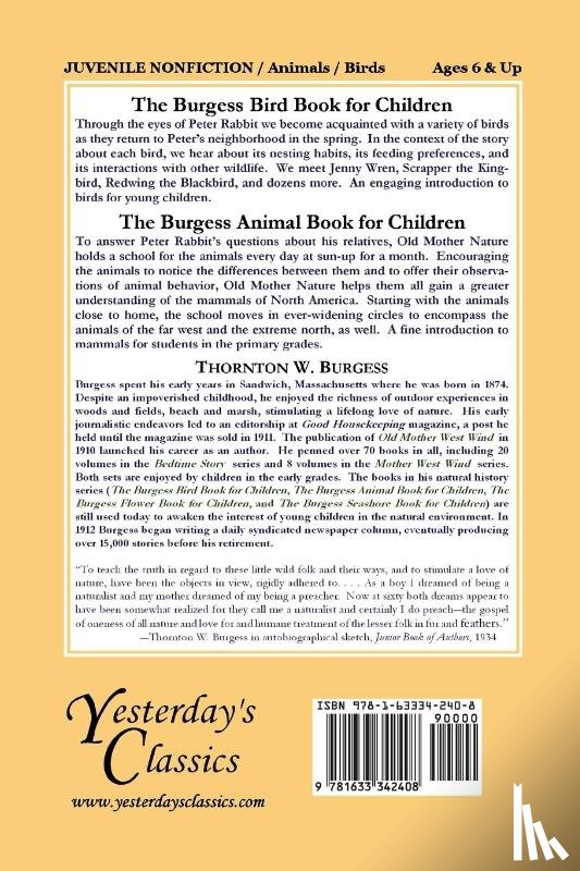 Burgess, Thornton W. - The Burgess Bird Book for Children (Color Edition) (Yesterday's Classics)
