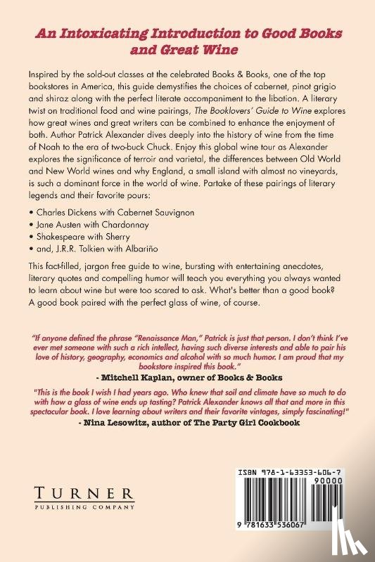 Alexander, Patrick - The Booklovers' Guide To Wine