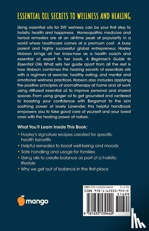 Hobson, Hayley - A Beginner's Guide to Essential Oils