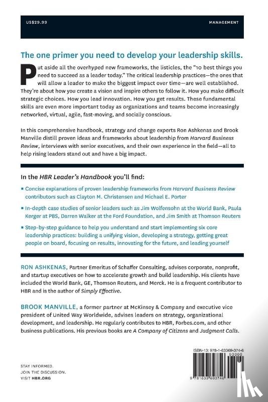 Ashkenas, Ron, Manville, Brook - Harvard Business Review Leader's Handbook