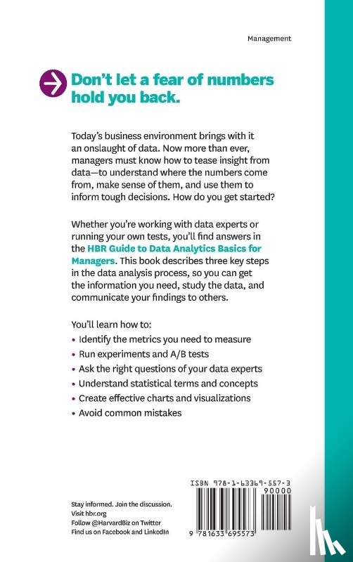 Harvard Business Review - HBR Guide to Data Analytics Basics for Managers (HBR Guide Series)