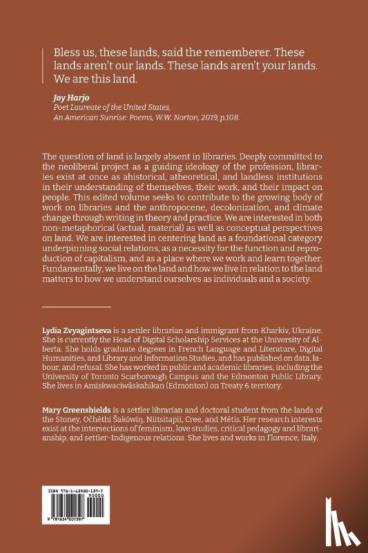  - Land in Libraries Toward a Materialist Conception of Education