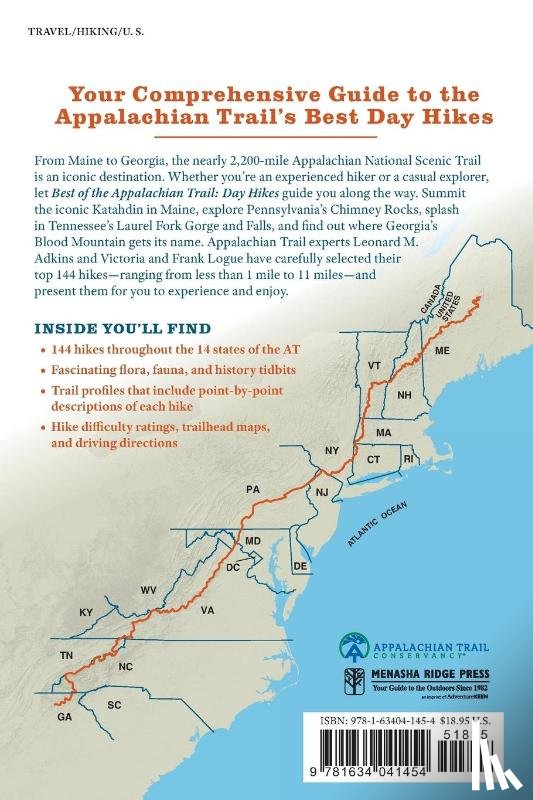 Adkins, Leonard M., Logue, Victoria, Logue, Frank - Best of the Appalachian Trail: Day Hikes