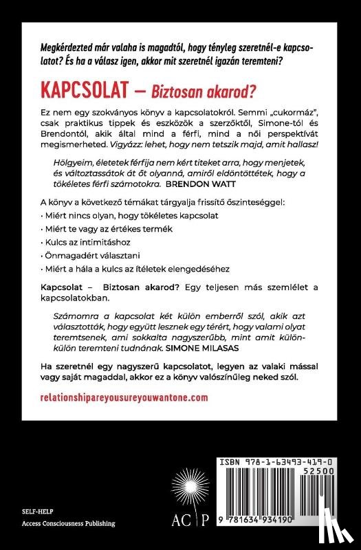 Milasas, Simone, Watt, Brendon - KAPCSOLAT. Biztosan akarod? (Hungarian)