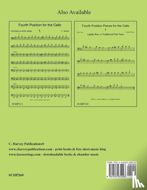 Harvey, Cassia - Fifth Position Preparatory Studies for the Cello