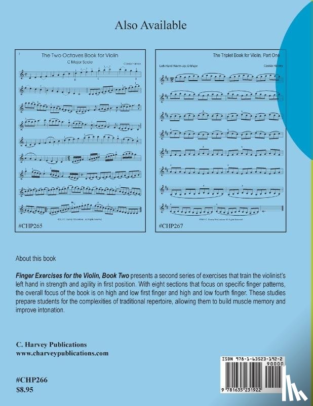 Harvey, Cassia - Finger Exercises for the Violin, Book Two