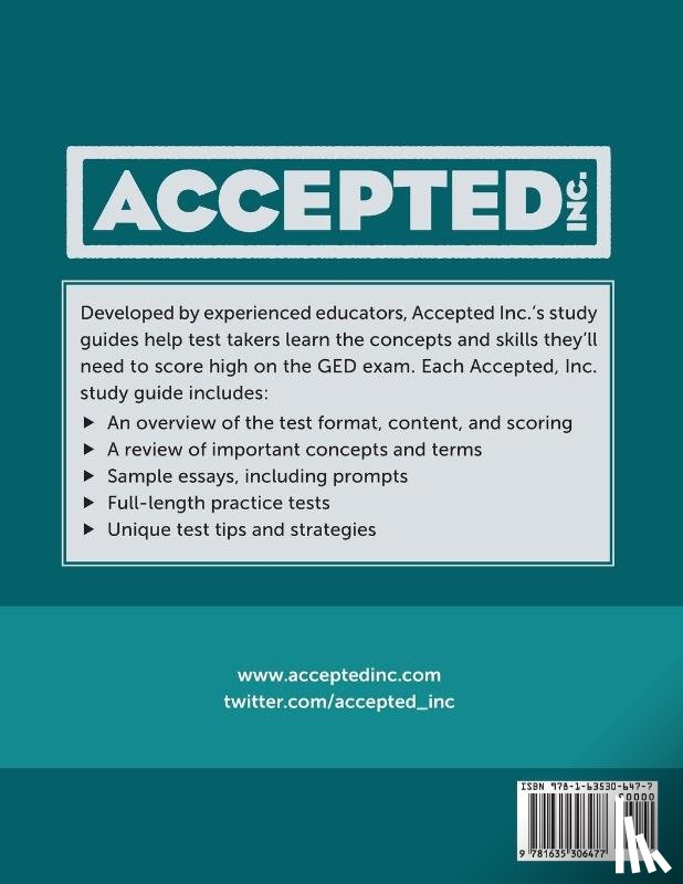Accepted, Inc Exam Prep Team - GED Reasoning Through Language Arts Study Guide