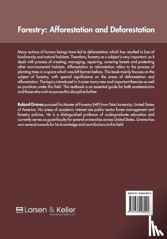  - Forestry: Afforestation and Deforestation