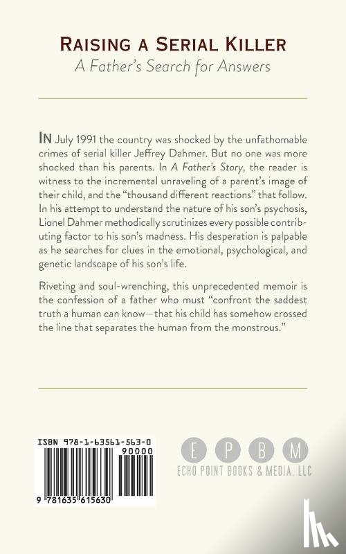 Dahmer, Lionel - A Father's Story