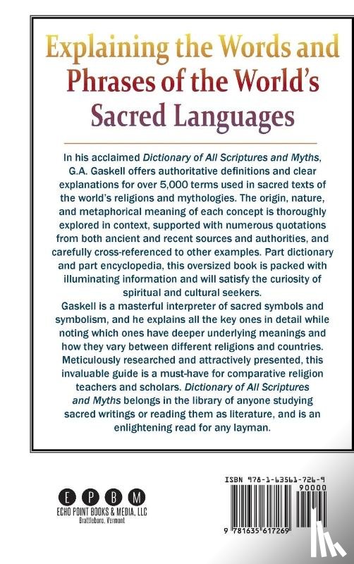 Gaskell, G a - Dictionary of All Scriptures and Myths