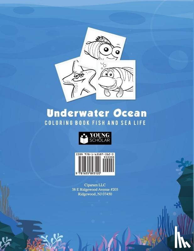 Scholar, Young - Underwater Ocean Coloring Book Fish and Sea Life
