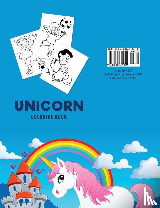Kids, Coloring Pages for - Unicorn Coloring Book