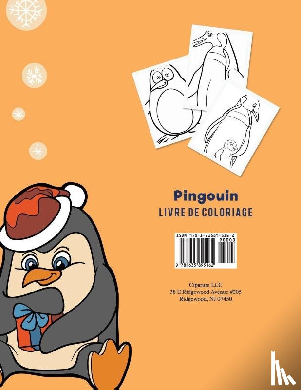 Kids, Coloring Pages for - Pingouin livre de coloriage