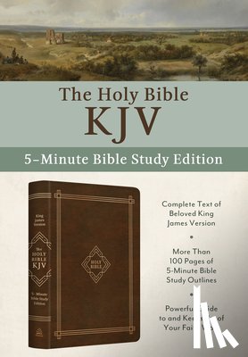 Barbour Bibles - The Holy Bible Kjv: 5-Minute Bible Study Edition [Classic Hickory]