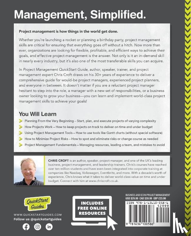 Croft, Chris - Project Management QuickStart Guide