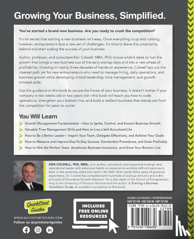 Colwell Mba, Ken - Running & Growing a Business QuickStart Guide