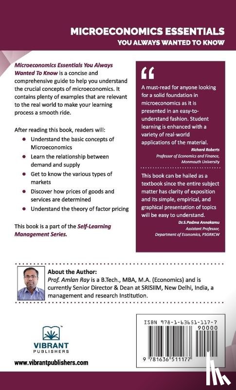 Ray, Amlan, Publishers, Vibrant - Microeconomics Essentials You Always Wanted To Know