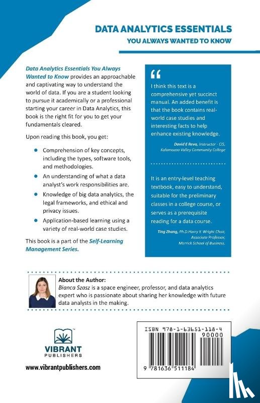 Szasz, Bianca, Publishers, Vibrant - Data Analytics Essentials You Always Wanted To Know