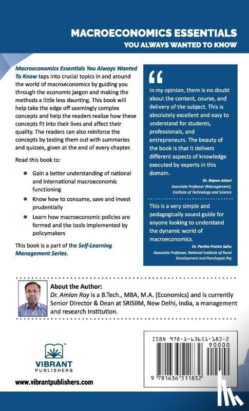 Publishers, Vibrant, Ray, Amlan - Macroeconomics Essentials You Always Wanted to Know