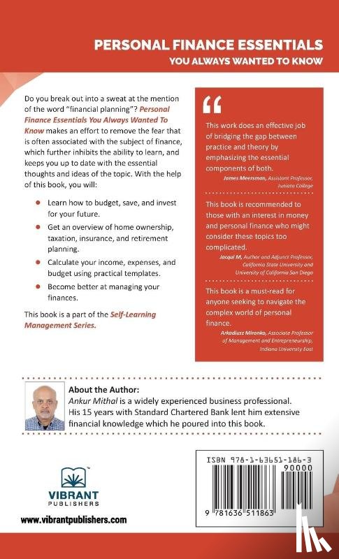 Mithal, Ankur, Publishers, Vibrant - Personal Finance Essentials You Always Wanted to Know