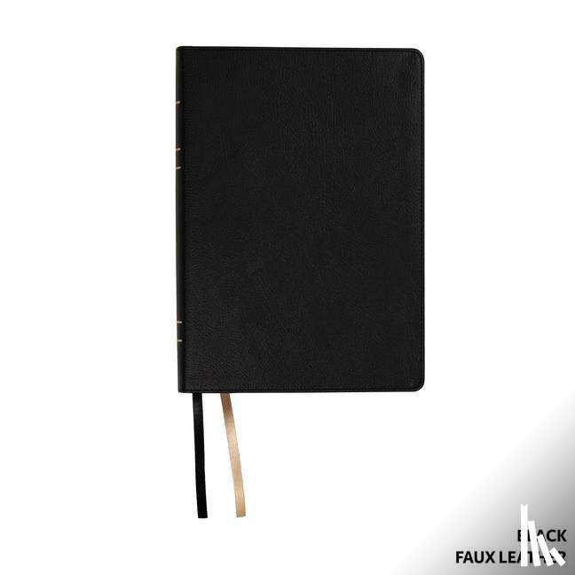 Steadfast Bibles - Lsb Inside Column Reference, Paste-Down, Black Faux Leather, Indexed