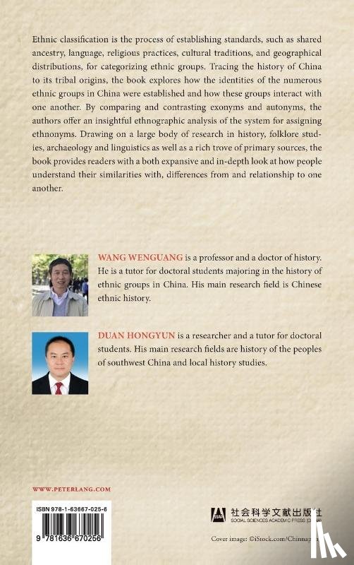 Wenguang, Wang, Hongyun, Duan - The Classification of Ethnic Groups in Ancient China