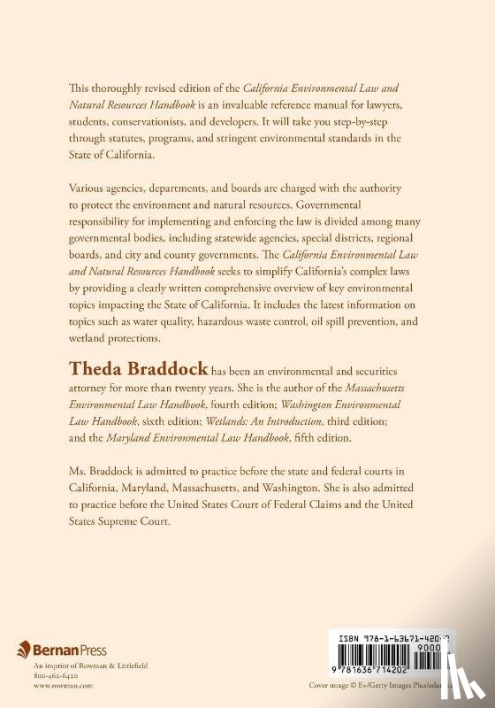 Braddock, Theda - California Environmental Law and Natural Resources Handbook