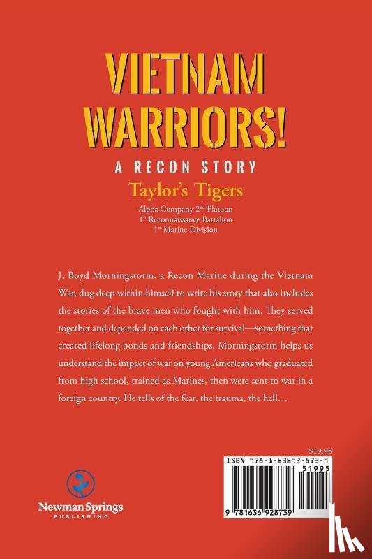 Morningstorm Usmc, J Boyd - Vietnam Warriors! A Recon Story