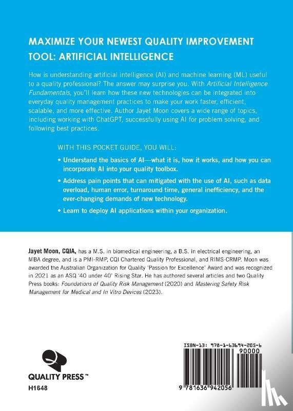 Moon, Jayet - Artificial Intelligence Fundamentals (ASQ's Pocket Guide)