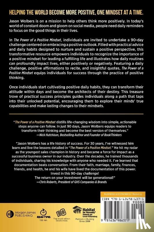 Wolbers, Jason - The Power of a Positive Mindset