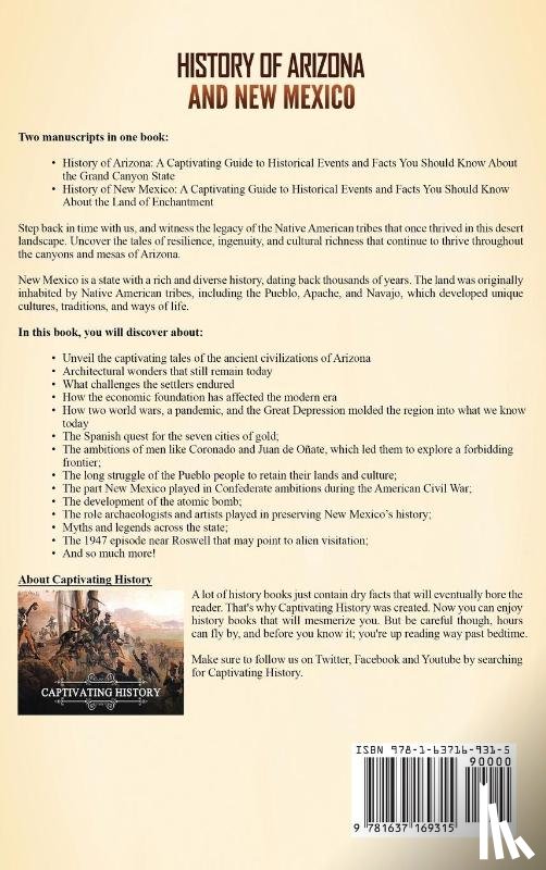History, Captivating - History of Arizona and New Mexico