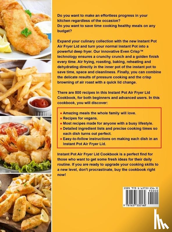 Rowell, William L - Instant Pot Air Fryer Lid Cookbook