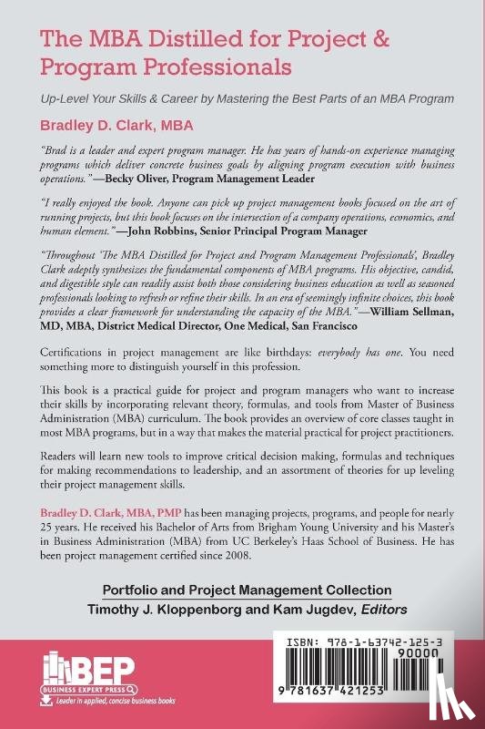 Clark, Bradley D. - The MBA Distilled for Project & Program Professionals