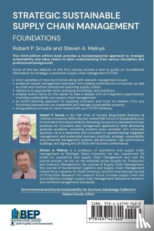 Sroufe, Robert P., Melnyk, Steven A. - Strategic Sustainable Supply Chain Management
