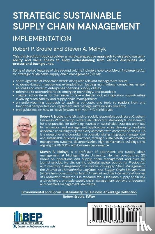 Sroufe, Robert P., Melnyk, Steven A. - Strategic Sustainable Supply Chain Management