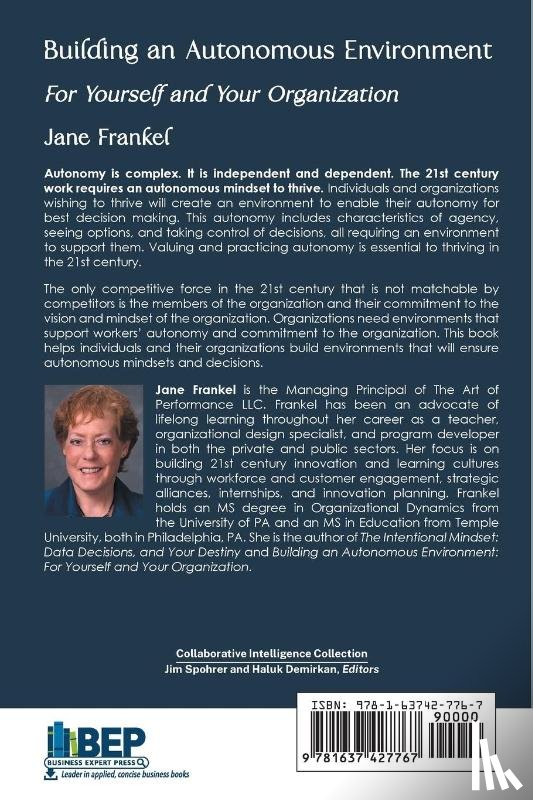 Frankel, Jane - Building an Autonomous Environment