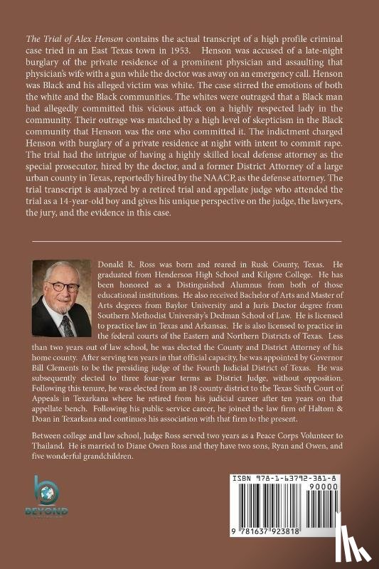 Ross, Donald R. - THE TRIAL OF ALEX HENSON