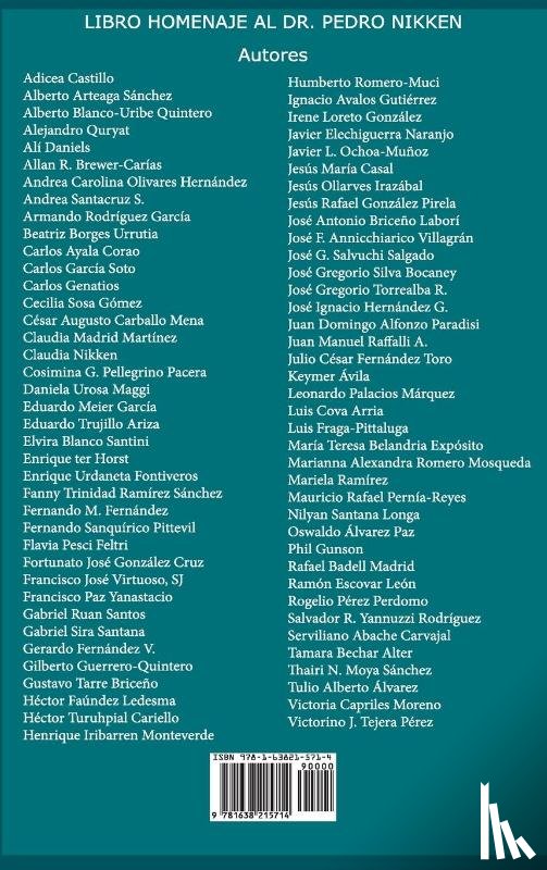  - Libro Homenaje Al Doctor Pedro Nikken, Tomo I