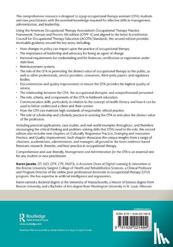 - Management and Administration for the OTA