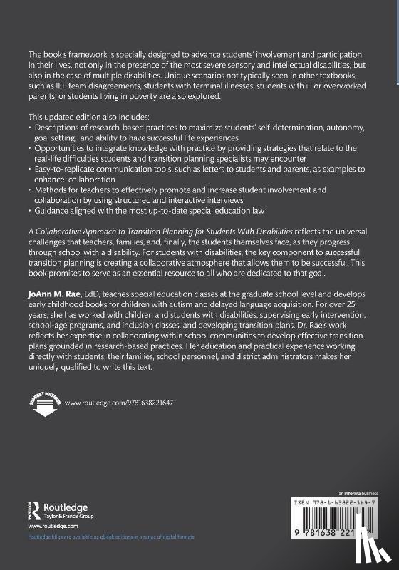 Rae, JoAnn M. - A Collaborative Approach to Transition Planning for Students With Disabilities