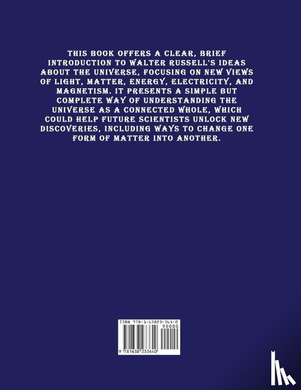 Russell, Walter - A New Concept of the Universe