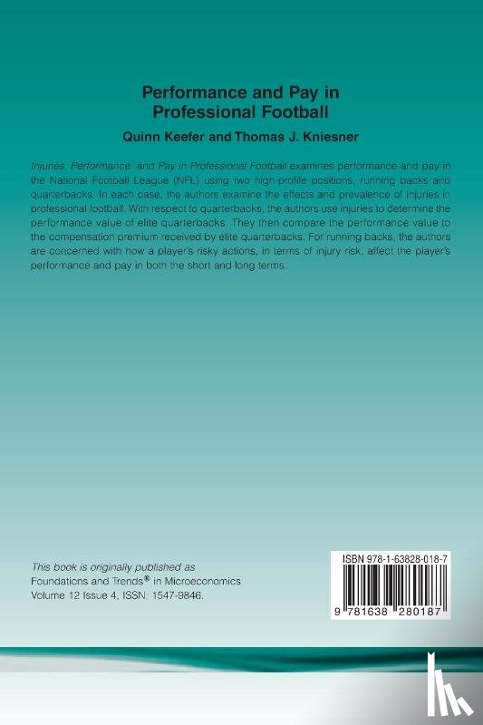 Keefer, Quinn, Kniesner, Thomas J. - Performance and Pay in Professional Football