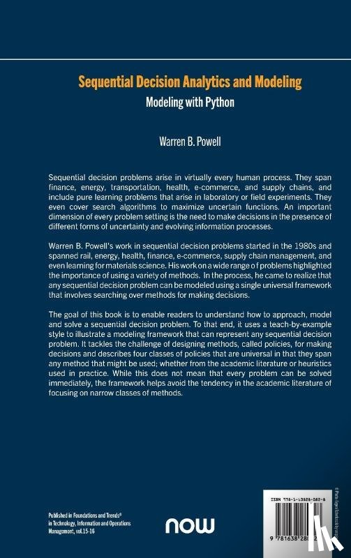 Powell, Warren B. - Sequential Decision Analytics and Modeling