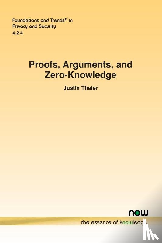 Thaler, Justin - Proofs, Arguments, and Zero-Knowledge