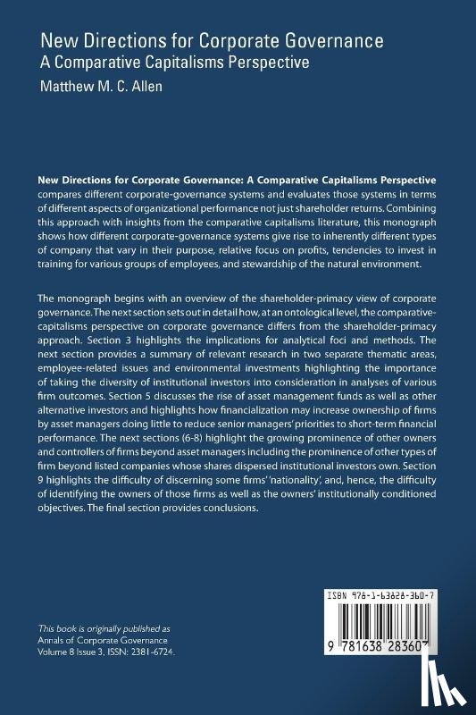 Allen, Matthew M. C. - New Directions for Corporate Governance