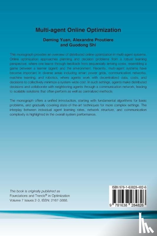 Yuan, Deming, Proutiere, Alexandre, Shi, Guodong - Multi-agent Online Optimization