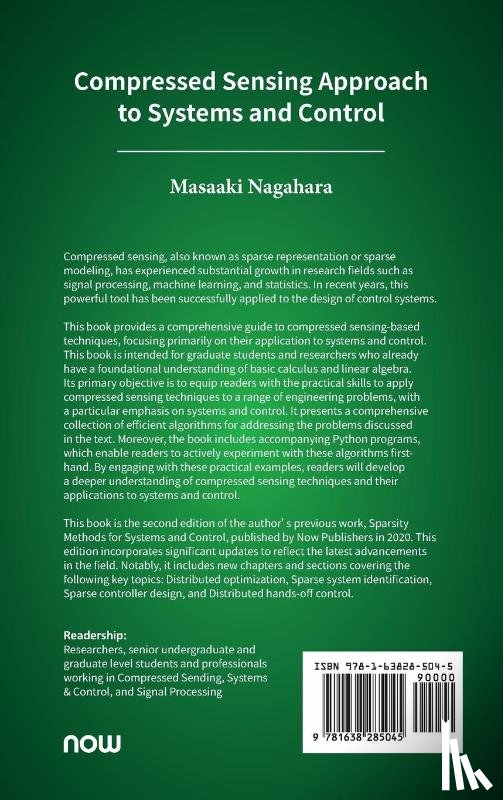Nagahara, Masaaki - Compressed Sensing Approach to Systems and Control