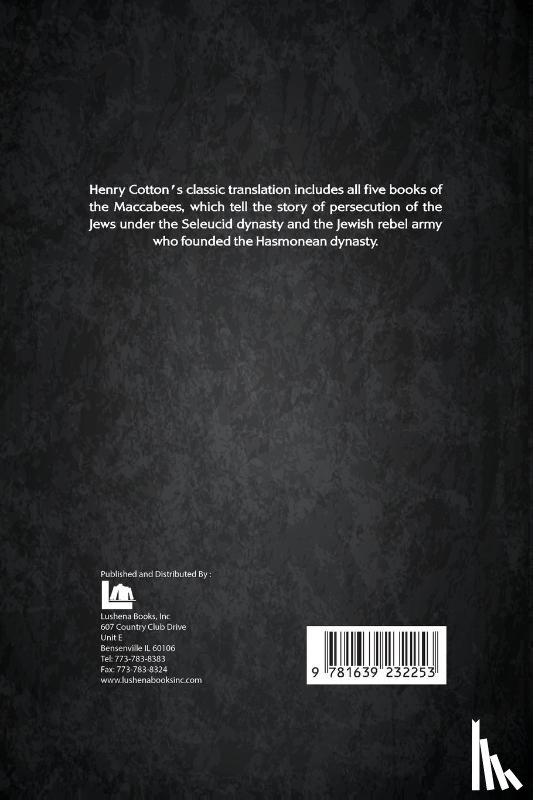 Henry Cotton - The Five Books of Maccabees in English
