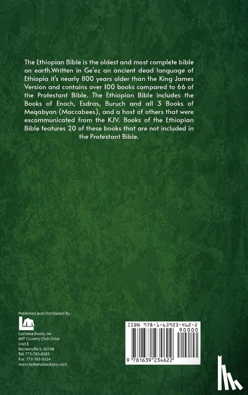Ethiopian Church - Books Of The Ethiopian Bible Hardcover