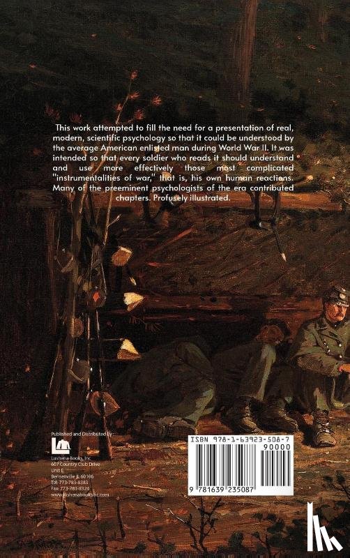 National Research Council - Psychology For The Fighting Man Hardcover